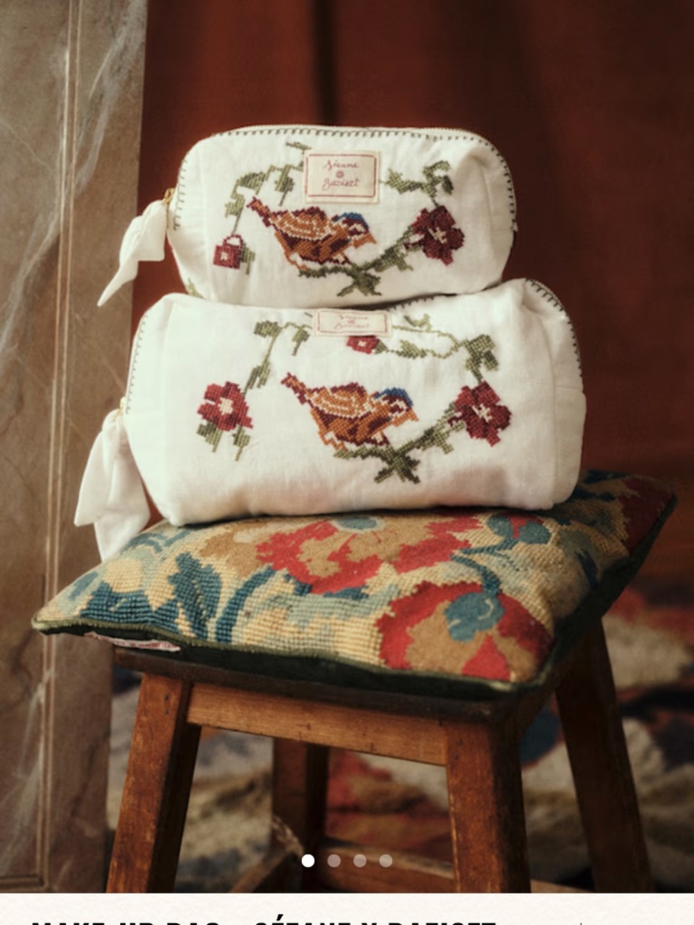 Sezane small pouch w/ free tote
